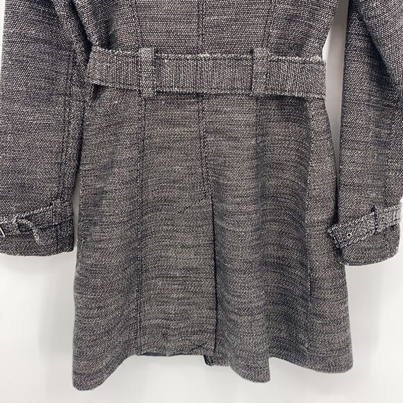 Guess Women's Black & White Tweed Double Breasted Jacket Coat Size XS - Picture 7 of 12